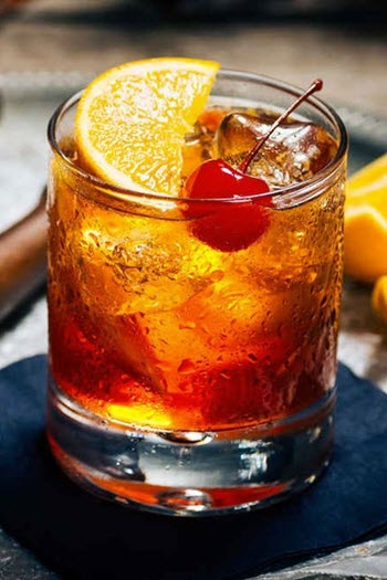 hình cocktail old fashioned