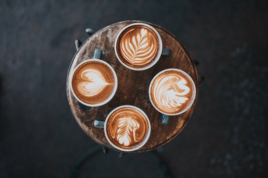một số tạo hình cafe latte