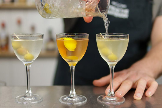 tỷ lệ pha cocktail martini