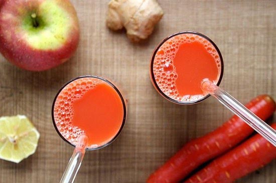 nước ép táo thơm cà rốt giảm cân