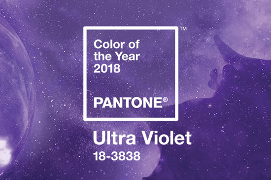 màu tím là màu sắc năm 2018
