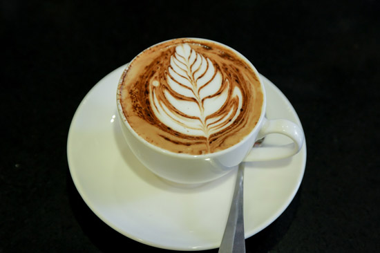 thành phẩm latte art sau thi
