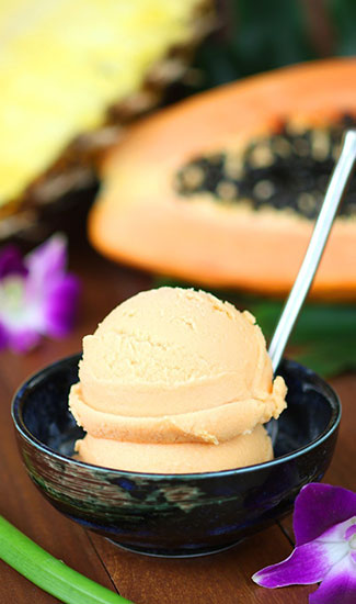 cách làm kem que đu đủ đơn giản tại nhà