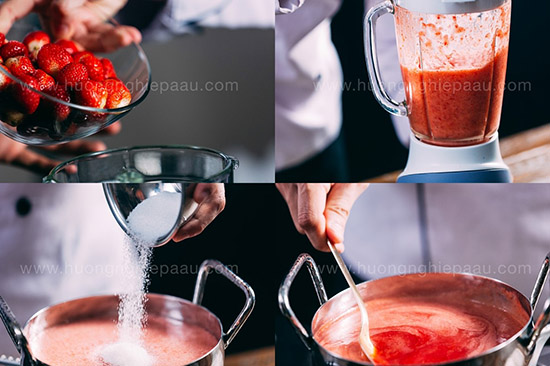 Cách làm xốt dâu tây đơn giản tại nhà